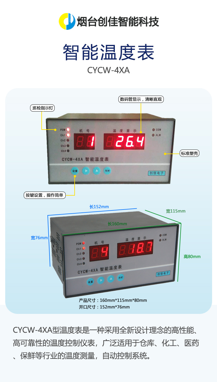 智能温度表CYCW-4XA2